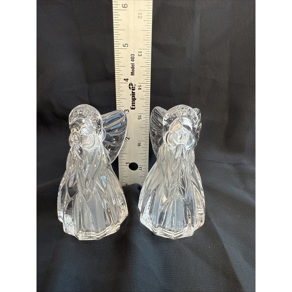VINTAGE GORHAM CRYSTAL HOLIDAY TRADITIONS ANGEL SALT PEPPER SHAKERS Christmas‎ - Picture 6 of 6